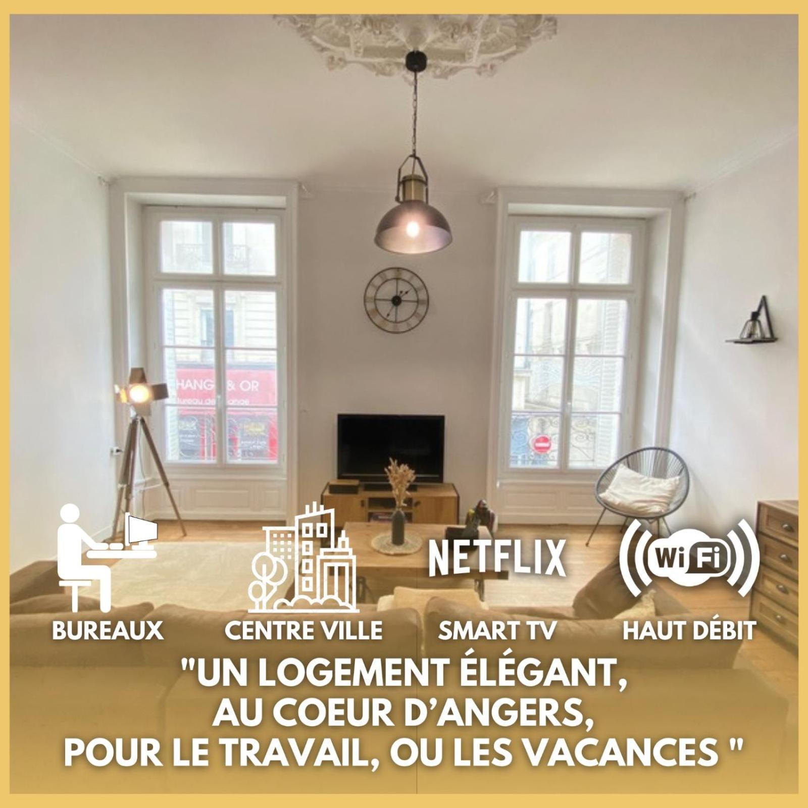 L'Appartement Privilege - 4 Chambres - Coeur D'Angers, Spacieux Et Elegant Extérieur photo